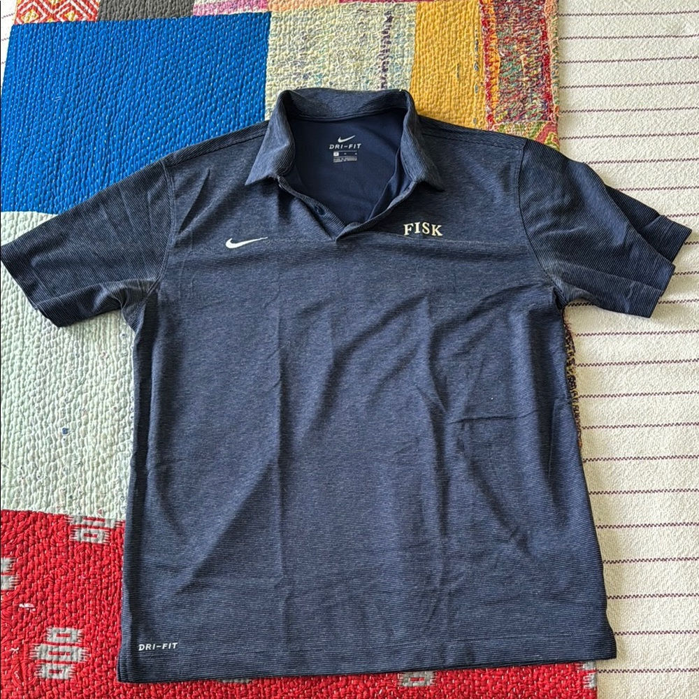 Dri-FIT Navy Blue Men's Shirt - Fisk University